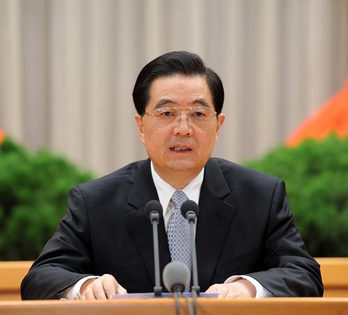 2月19日，省部级主要领导干部社会管理及其创新专题研讨班开班式在中央党校举行。中共中央总书记、国家主席、中央军委主席胡锦涛发表重要讲话。新华社记者 李涛 摄